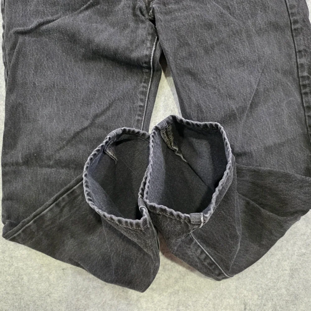 Levis 501 XX Jeans Mens 34x30 Black Button Fly Straight Leg Dark Denim Pants